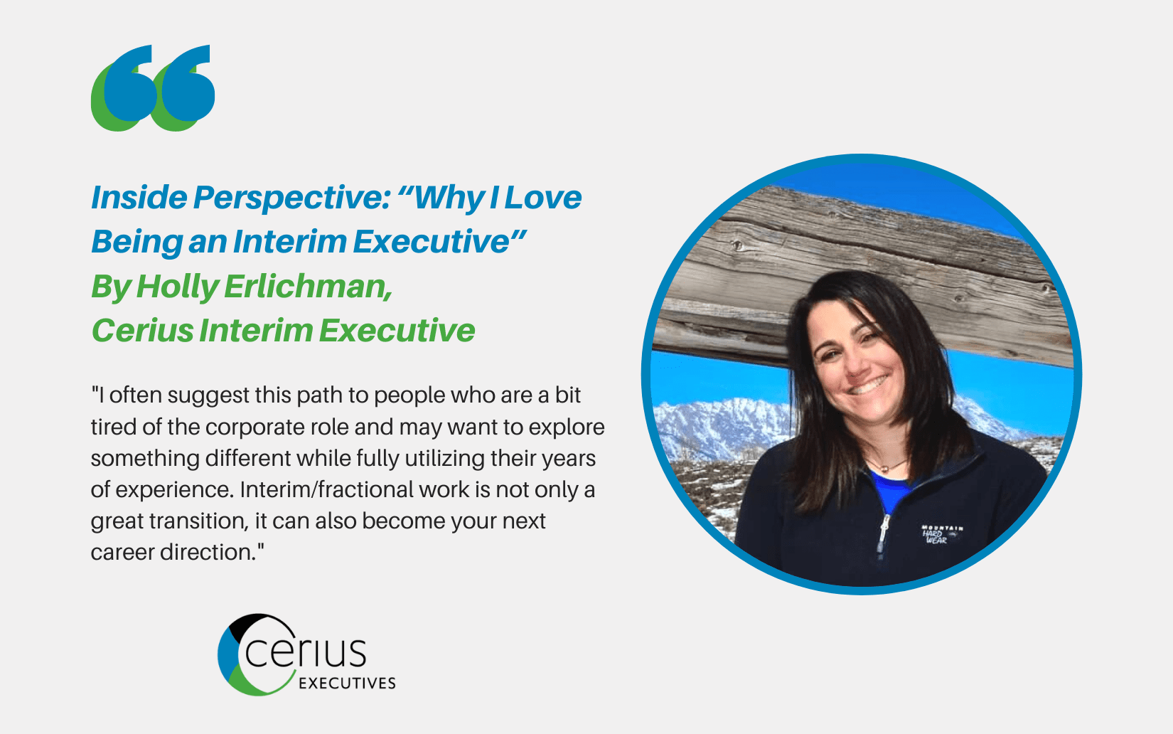 Inside Perspective: “Why I Love Being an Interim Executive”